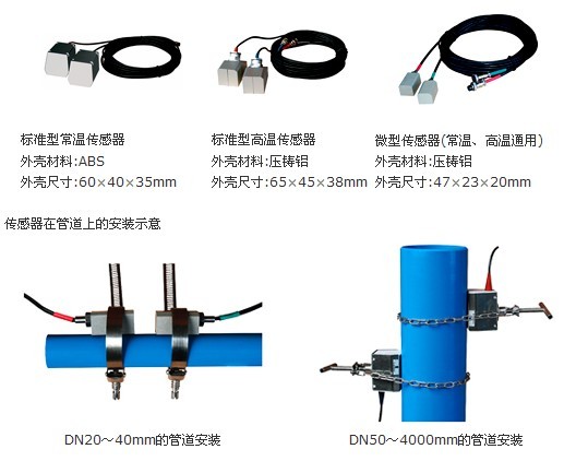 超聲波流量計安裝示意圖